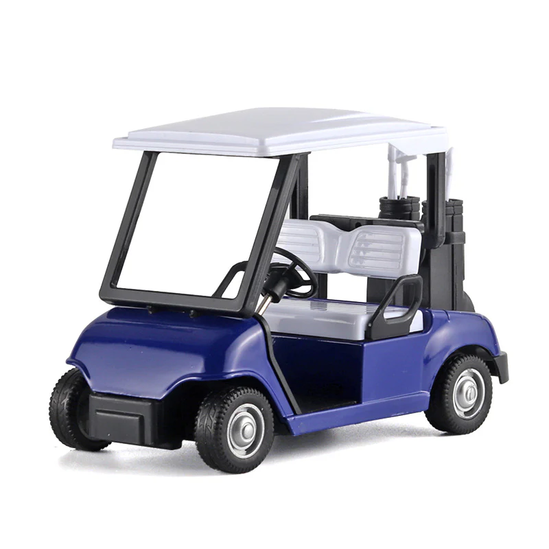 1:20 Mini Alloy Golf Cart Model with Club, Pull-Back - Image 2