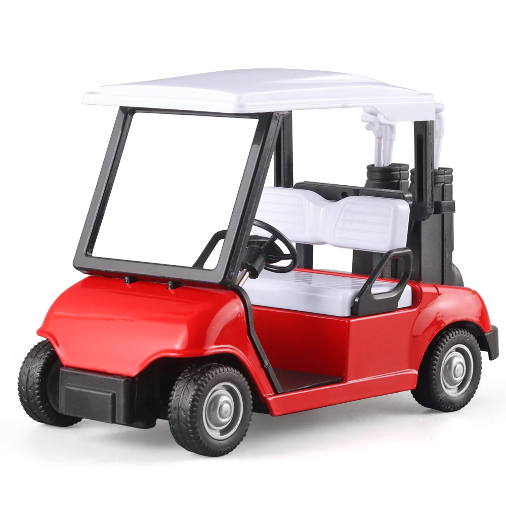 1:20 Mini Alloy Golf Cart Model with Club, Pull-Back - Image 3