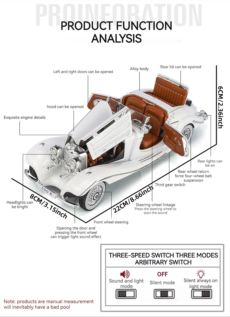 1:24 Alloy Vintage Model - Classic 500K & CLK-GTR Series - Image 7