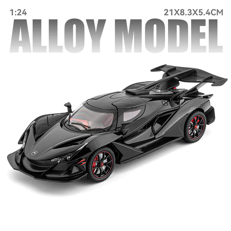 1:24 Apollo IE Alloy Super Sports Model with Sound-Light, Pullback & Display Stand - Image 2