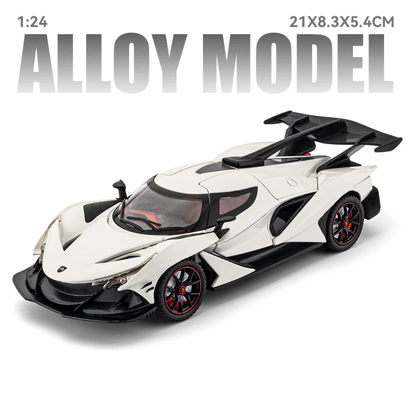 1:24 Apollo IE Alloy Super Sports Model with Sound-Light, Pullback & Display Stand - Image 3