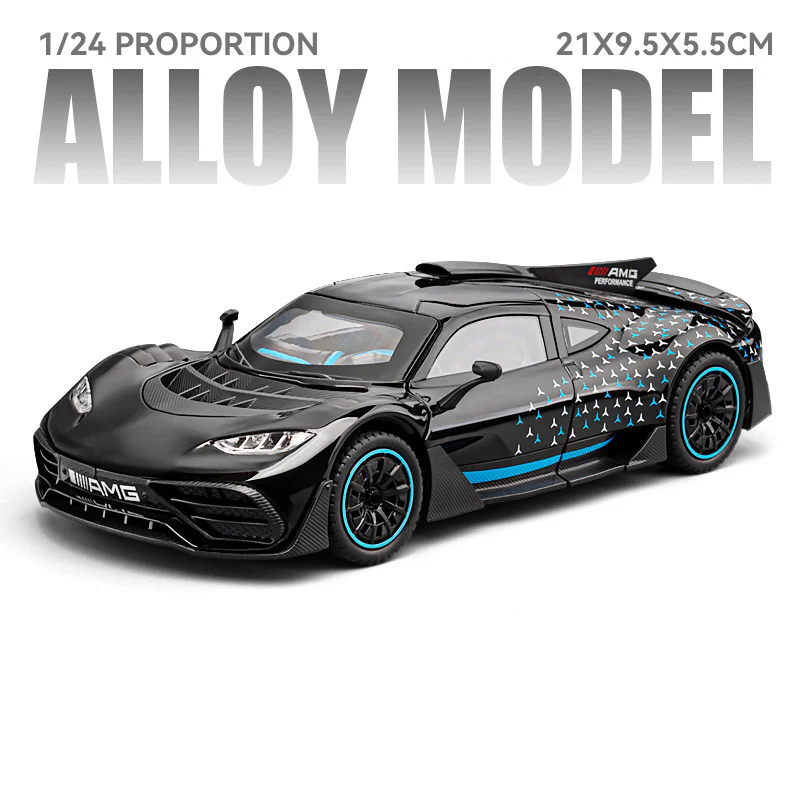 1:24 Benzs-One Alloy Sports Car Model with Sound Ligh - Image 5