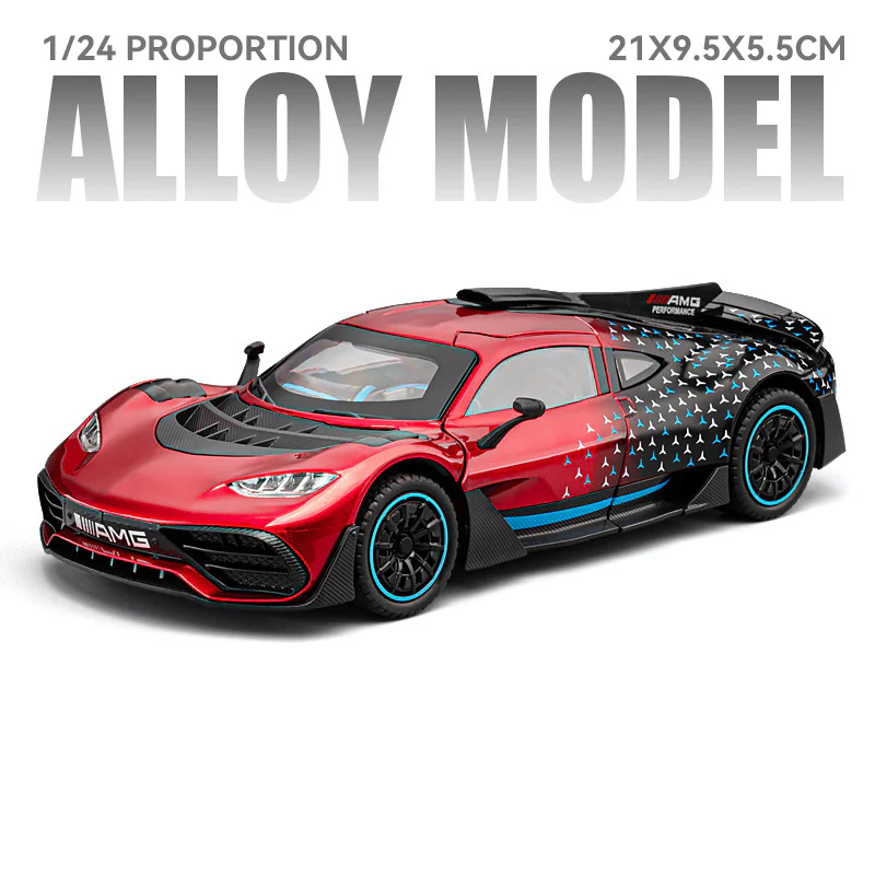 1:24 Benzs-One Alloy Sports Car Model with Sound Ligh - Image 6