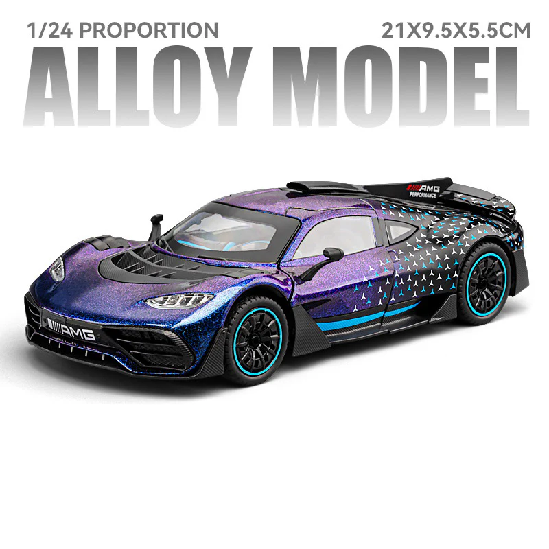 1:24 Benzs-One Alloy Sports Car Model with Sound Ligh - Image 7