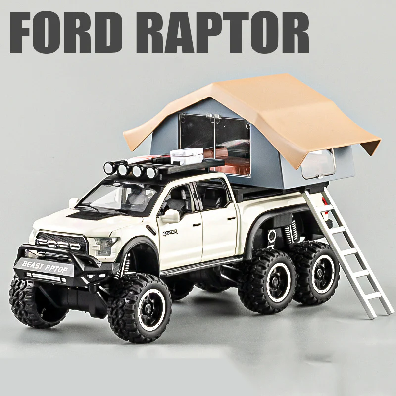 1:24 F150 Raptor Diecast Model with Sound-Light - Image 3