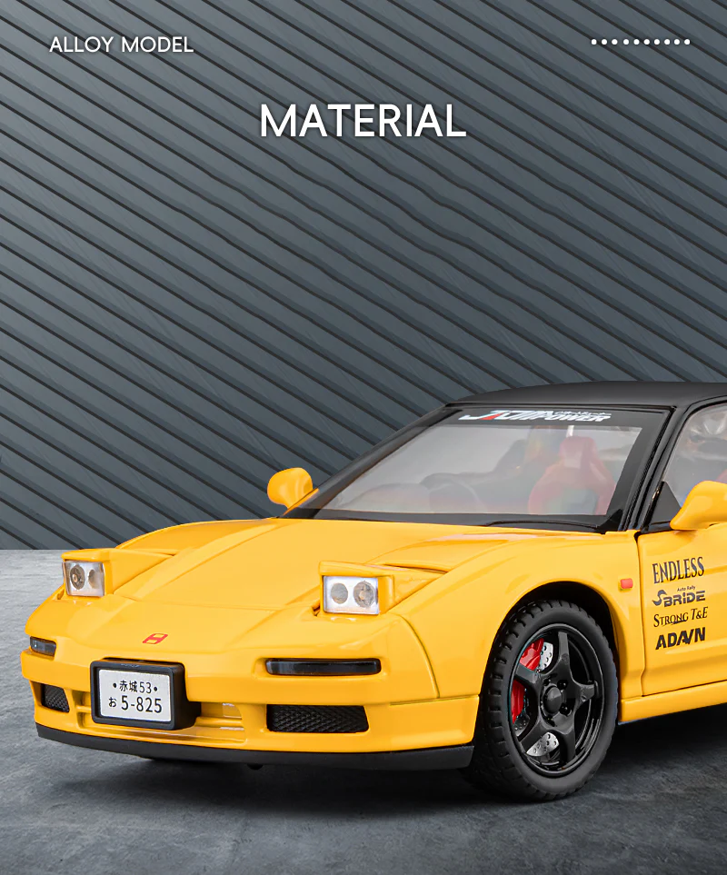 1:24 HONDA Acura NSX MK1 NA1 Alloy Classic Racing Model - Image 6