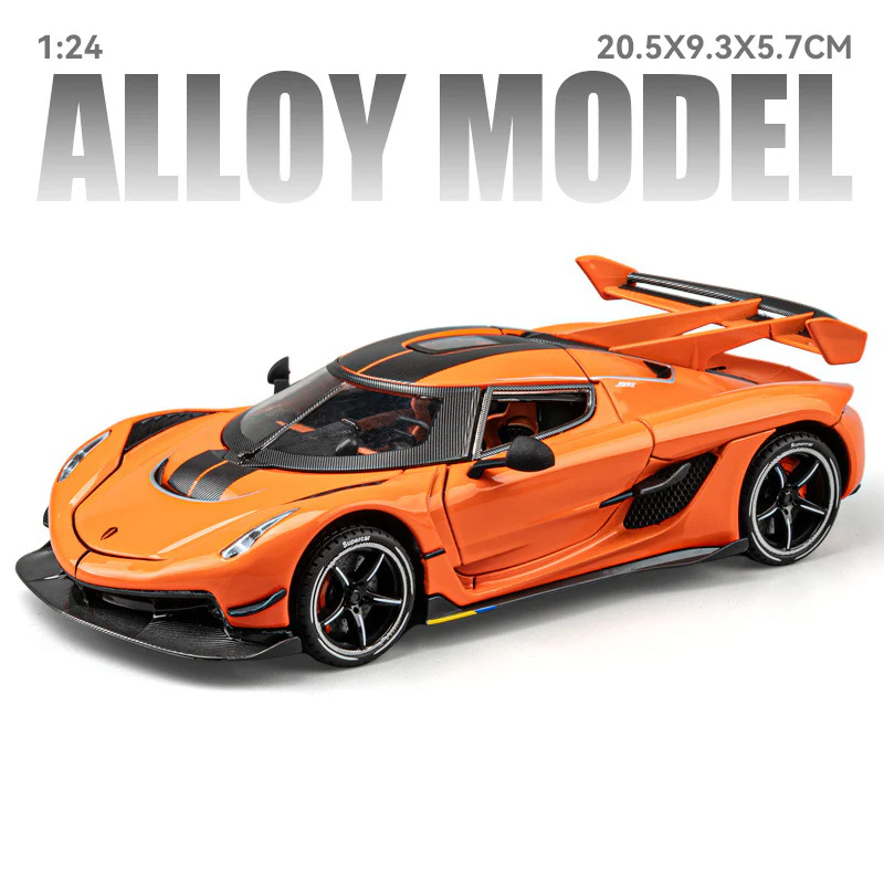 1:24 Jesko Supercar Diecast Model Alloy Metal Car Classic Collections Hobbies Sentiments High Simulation Decorations