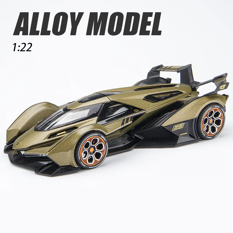 1:24 Lambo V12 GT Alloy Sport Model with Sound-Light