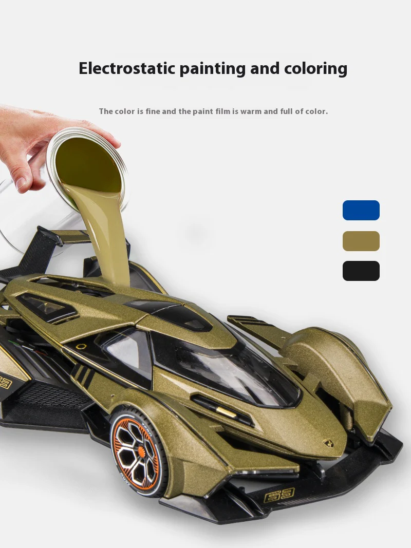 1:24 Lambo V12 GT Alloy Sport Model with Sound-Light - Image 9