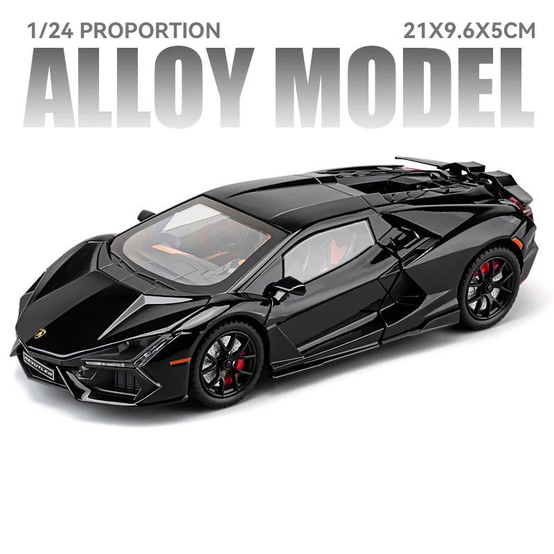 1:24 Lamborghini Revuelto Racing Car Alloy Metal Model - Image 3