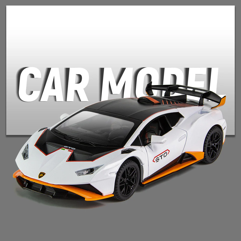 1:24 Lamborghini STO Alloy Supercar Replica Model - Image 2