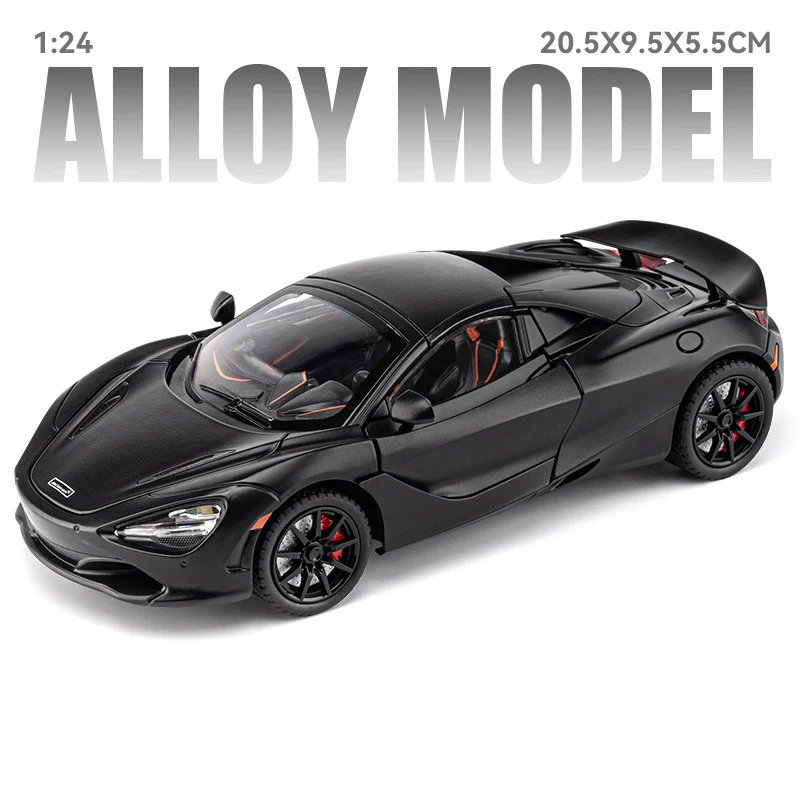 1:24 McLaren 720s Super Sportcar Alloy Model with Sound & Light, Miniature Presents - Image 3