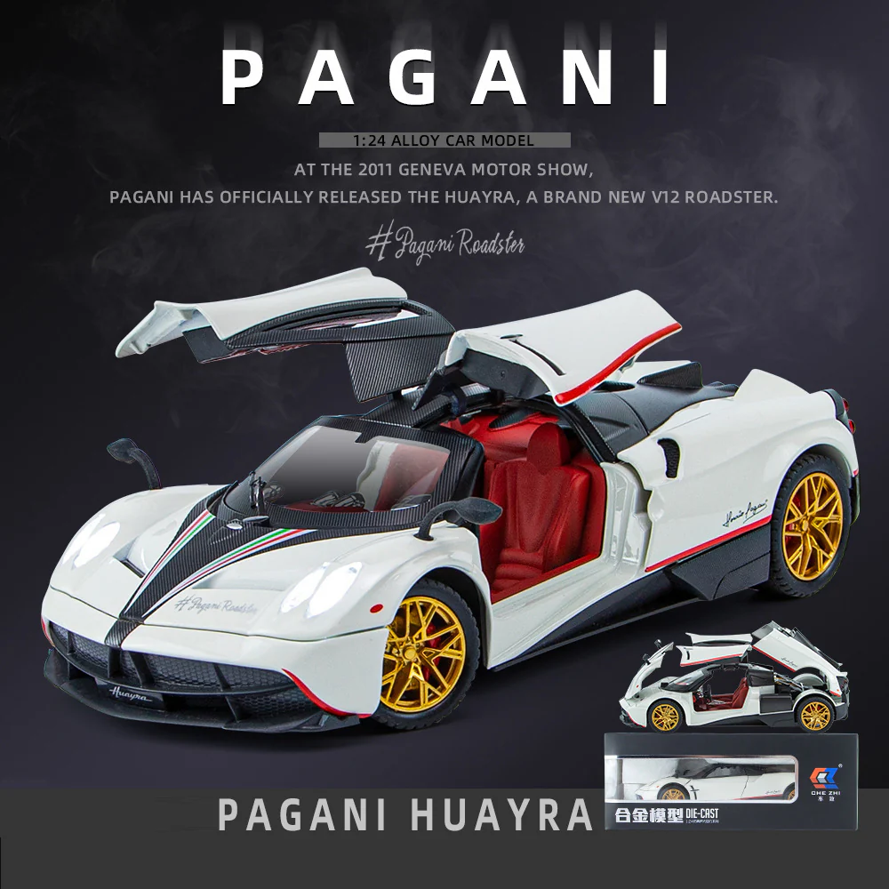 1:24 Pagani Huayra Alloy Model with Sound-Light - Image 2