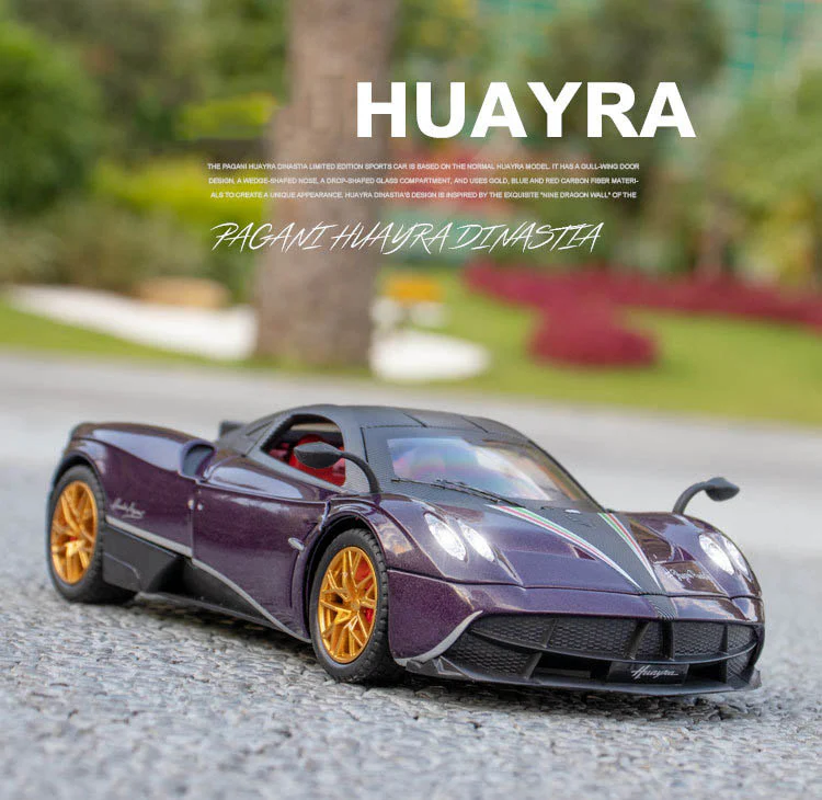 1:24 Pagani Huayra Alloy Model with Sound-Light - Image 5