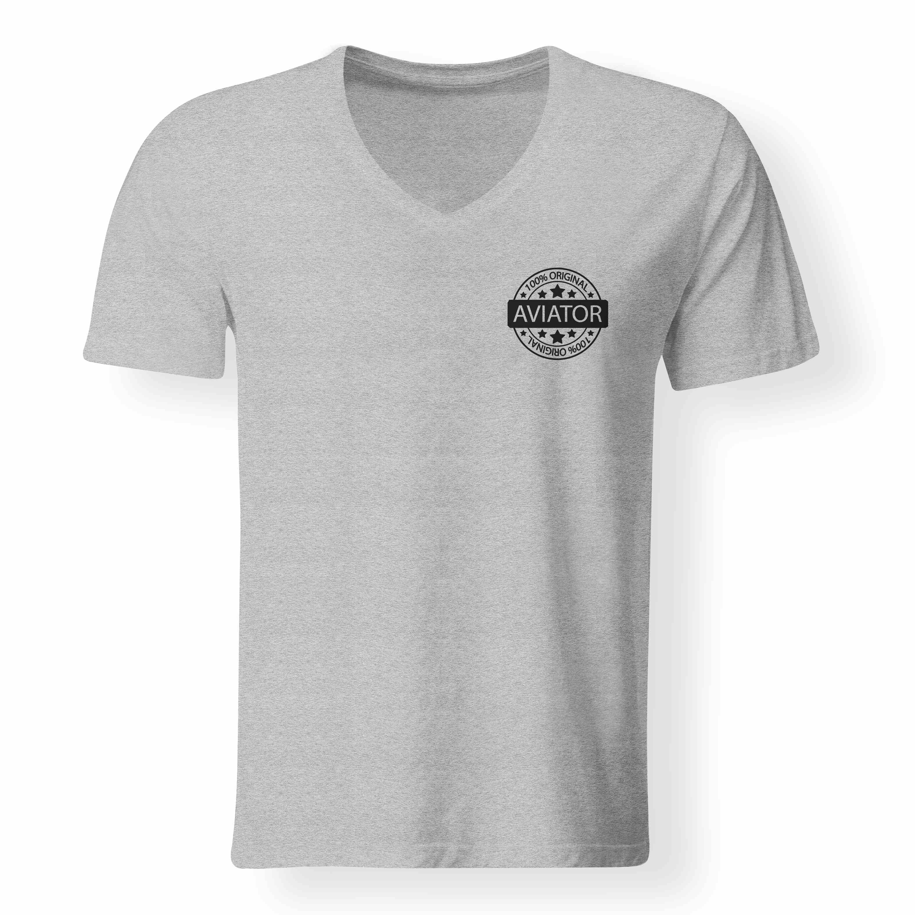 100 Original Aviator Designed V-Neck T-Shirts - Image 15