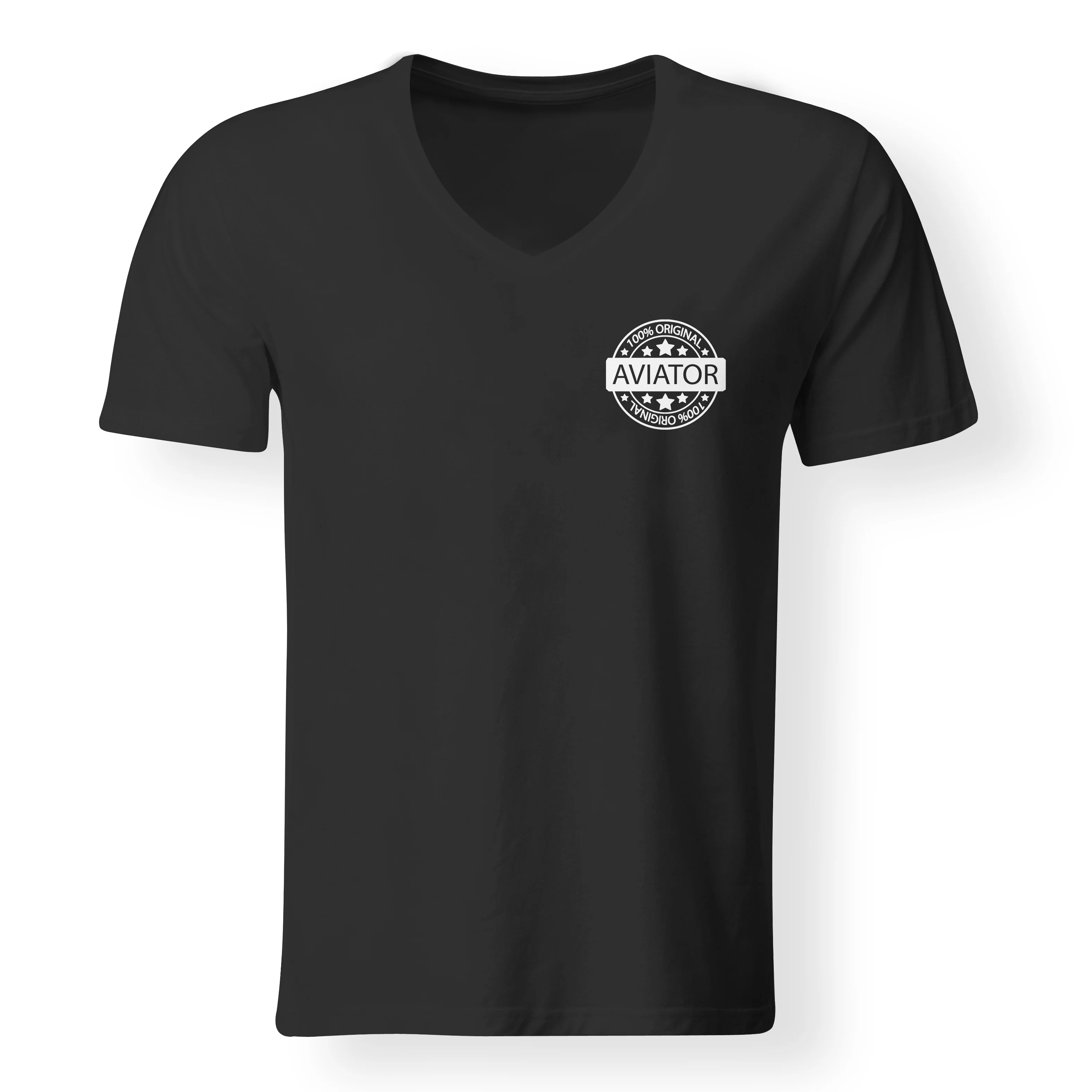 100 Original Aviator Designed V-Neck T-Shirts - Image 3