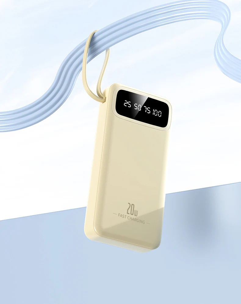 10000mAh 4-in-1 Built-in Cable Power Bank: Fast Charging - Image 12