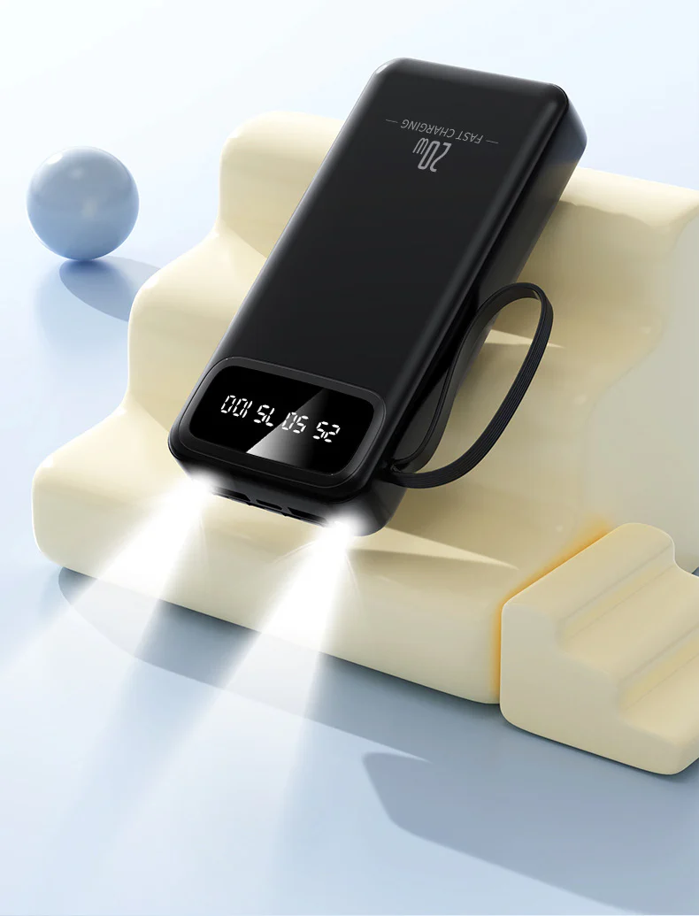 10000mAh 4-in-1 Built-in Cable Power Bank: Fast Charging - Image 13