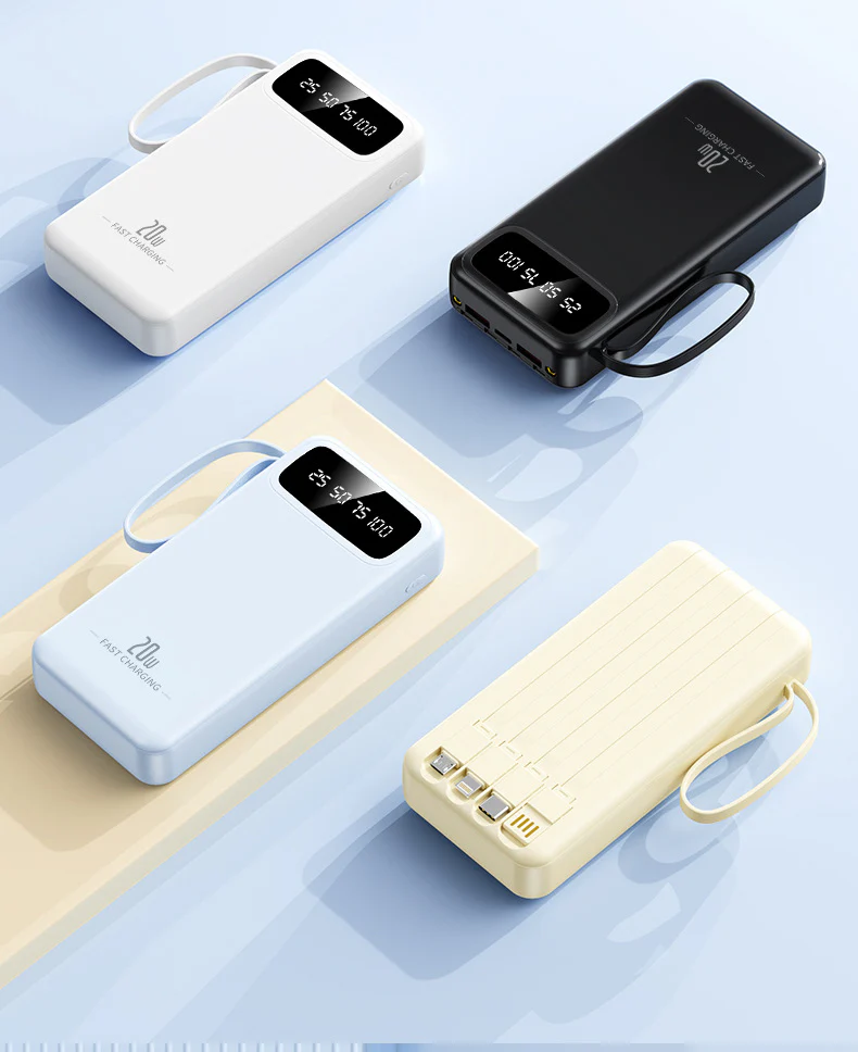 10000mAh 4-in-1 Built-in Cable Power Bank: Fast Charging - Image 14