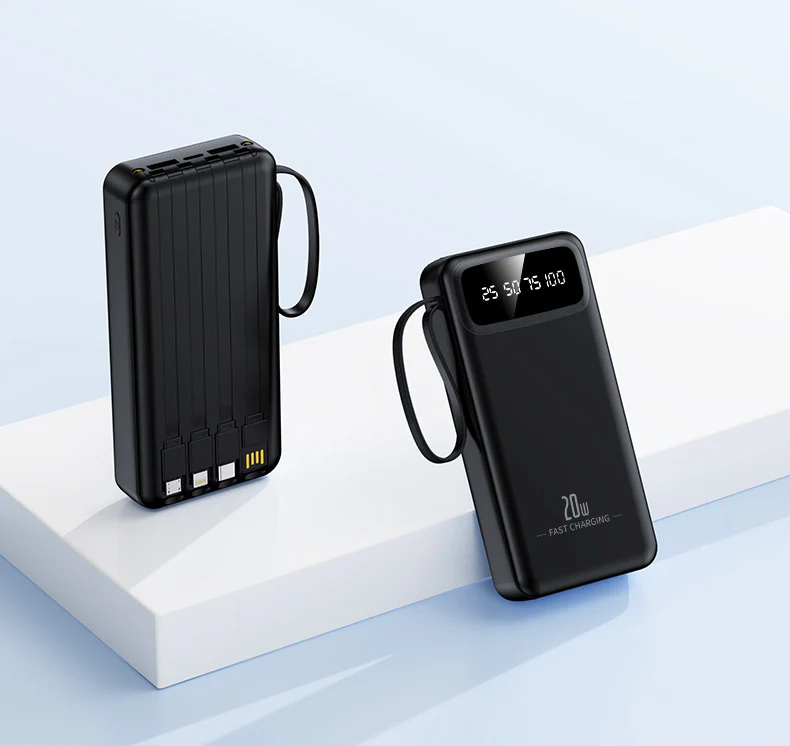 10000mAh 4-in-1 Built-in Cable Power Bank: Fast Charging - Image 18
