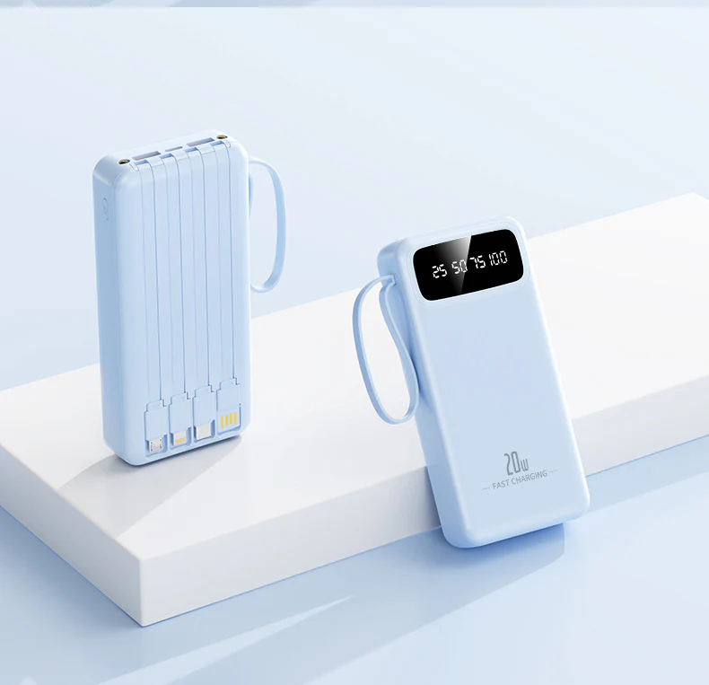 10000mAh 4-in-1 Built-in Cable Power Bank: Fast Charging - Image 19
