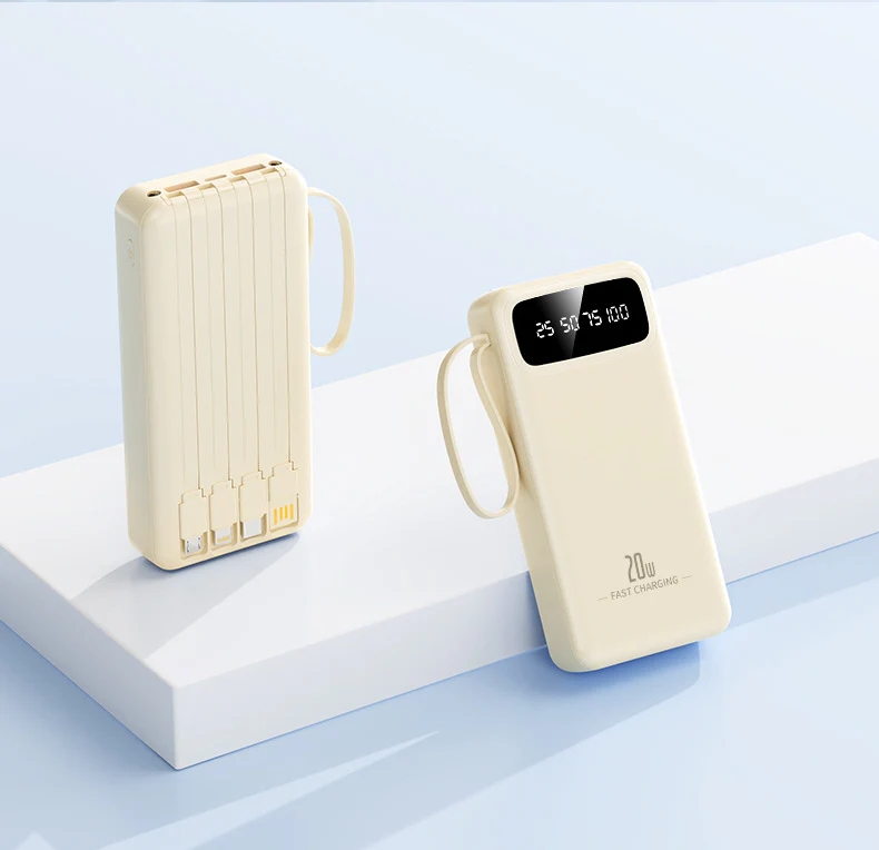 10000mAh 4-in-1 Built-in Cable Power Bank: Fast Charging - Image 20
