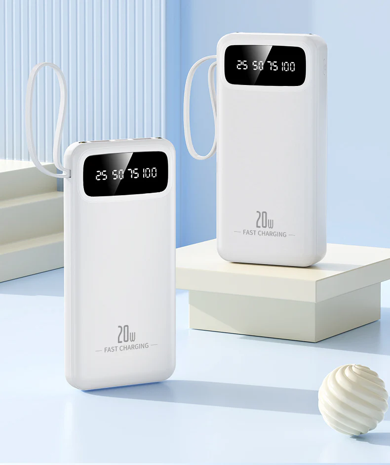 10000mAh 4-in-1 Built-in Cable Power Bank: Fast Charging - Image 6