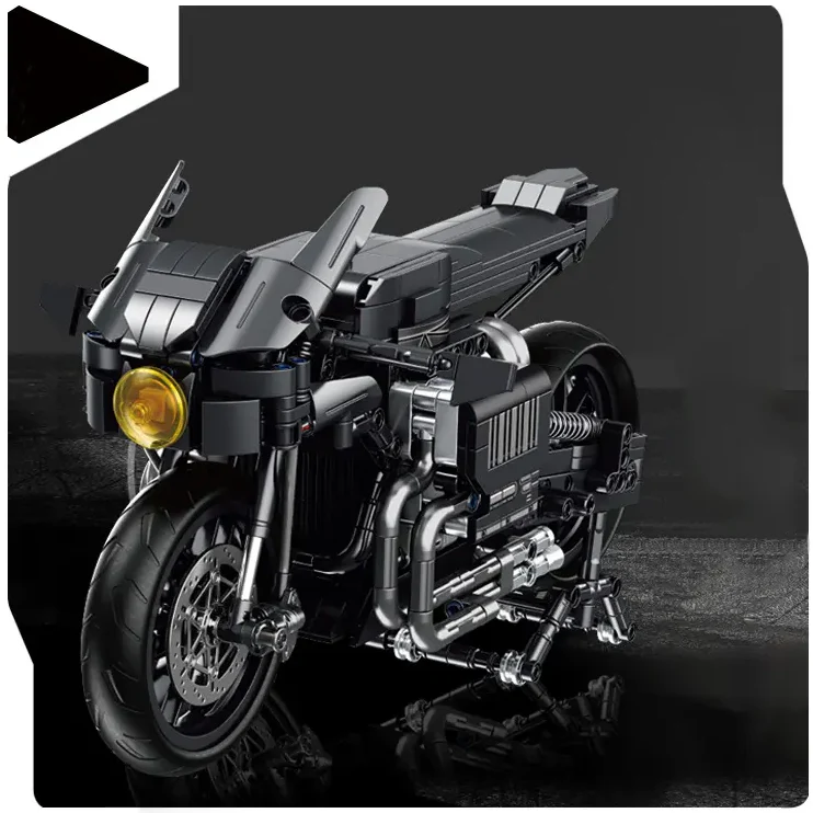 1080Pcs Batmobile For Building Blocks Motorcycle Model
