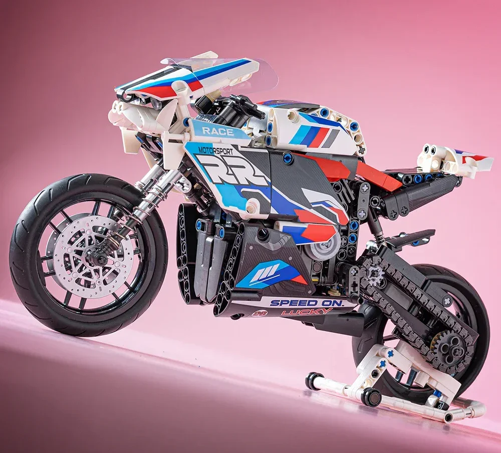 1920Pcs BMW M1000RR For Building Blocks Motorcycle Model - Image 9