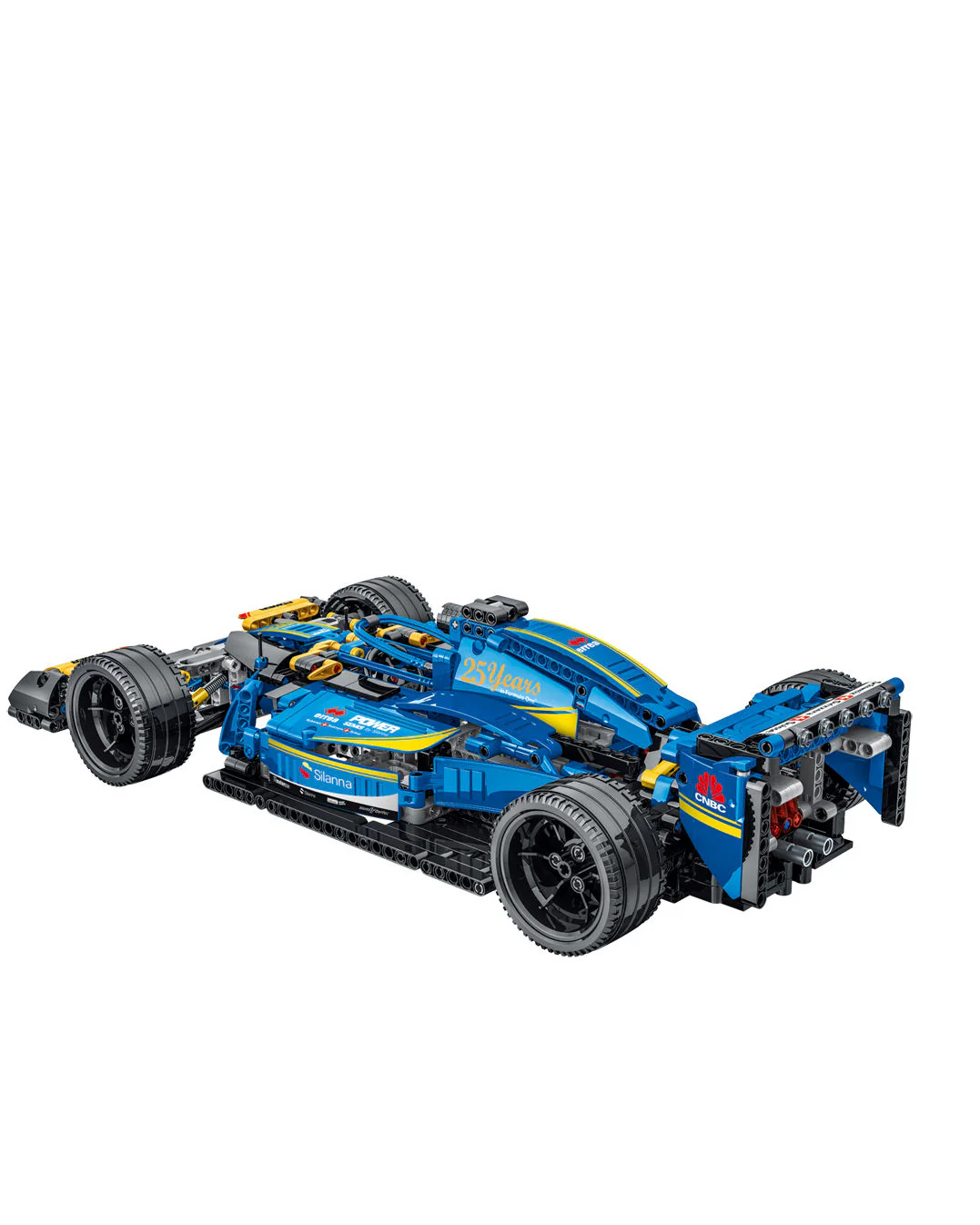 1100Pcs Blue Formula Racing For RC Building Blocks Car Model - Image 6