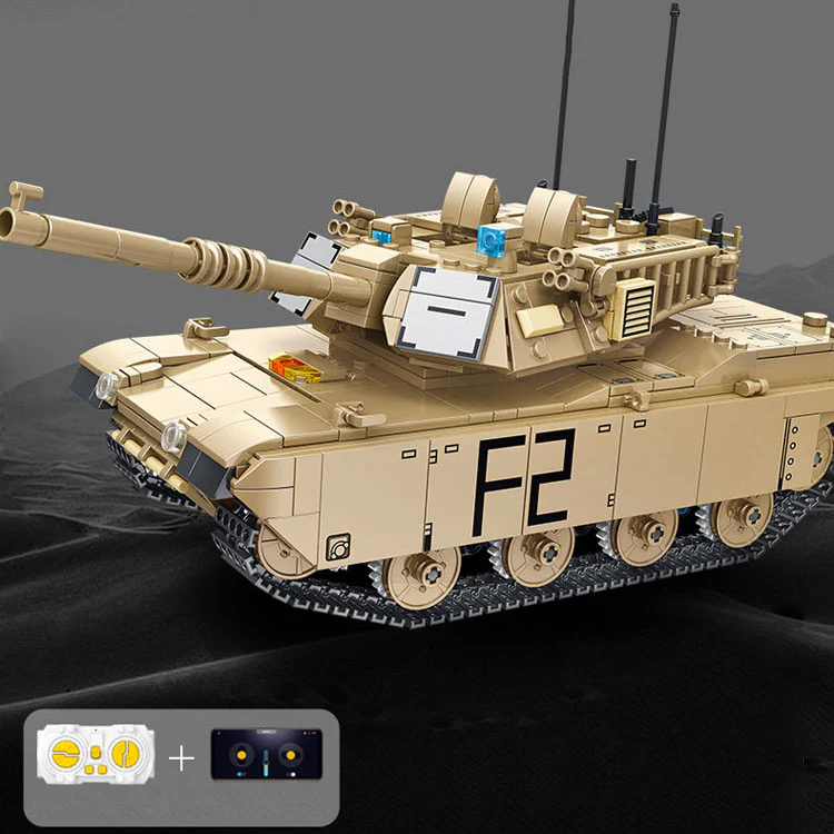 1096PCS M1 Abrams Main battle tank Set Building Block Model