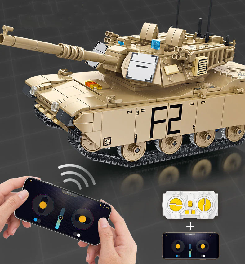 1096PCS M1 Abrams Main battle tank Set Building Block Model - Image 6