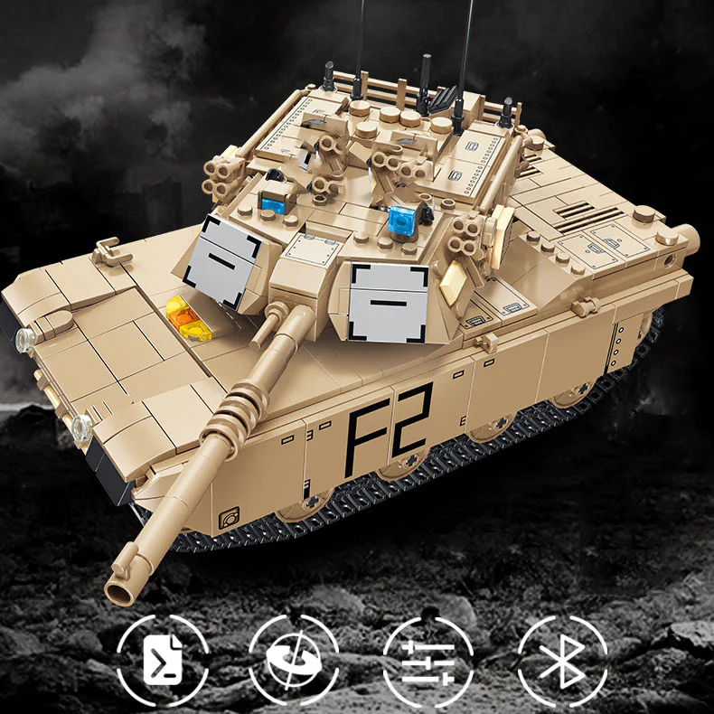 1096PCS M1 Abrams Main battle tank Set Building Block Model - Image 7