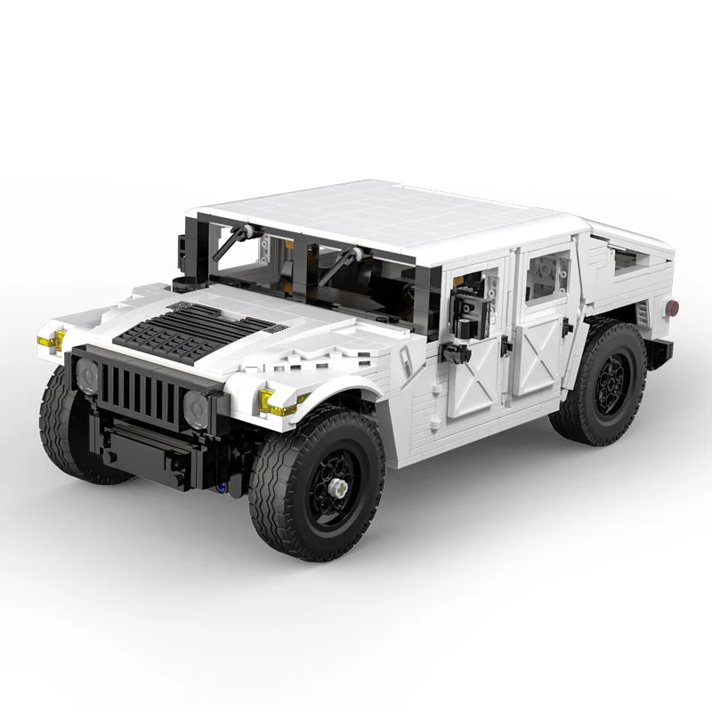 1386Pcs Hummer off-road vehicle For RC Building Blocks Car Model - Image 2