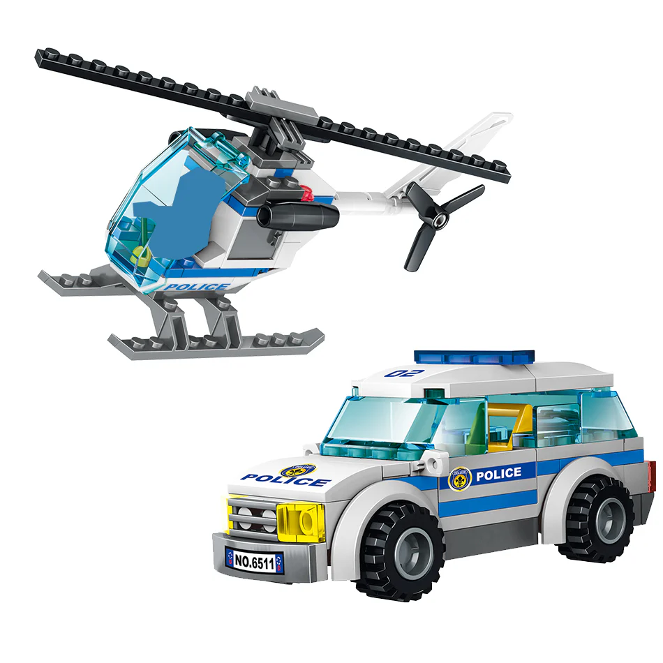 1397pcs City Police Station Building Blocks Helicopter Car SWAT Prison Figures Bricks Educational - Image 3
