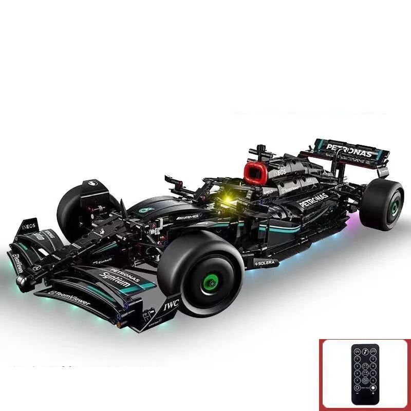 1642Pcs Black F1 Formula Racing For RC Building Blocks Car Model - Image 2