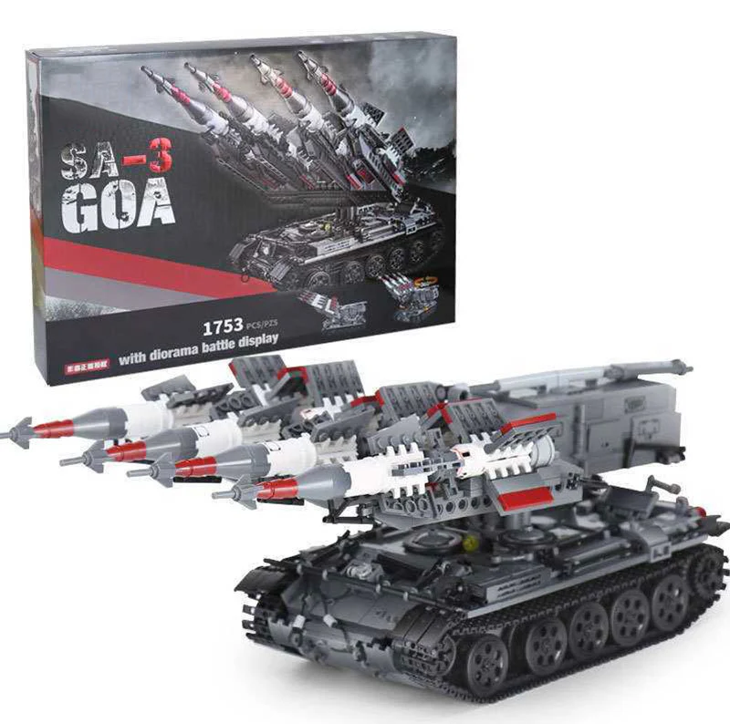 1753PCS SA-3 missile + T5 Tank Set Building Block Model