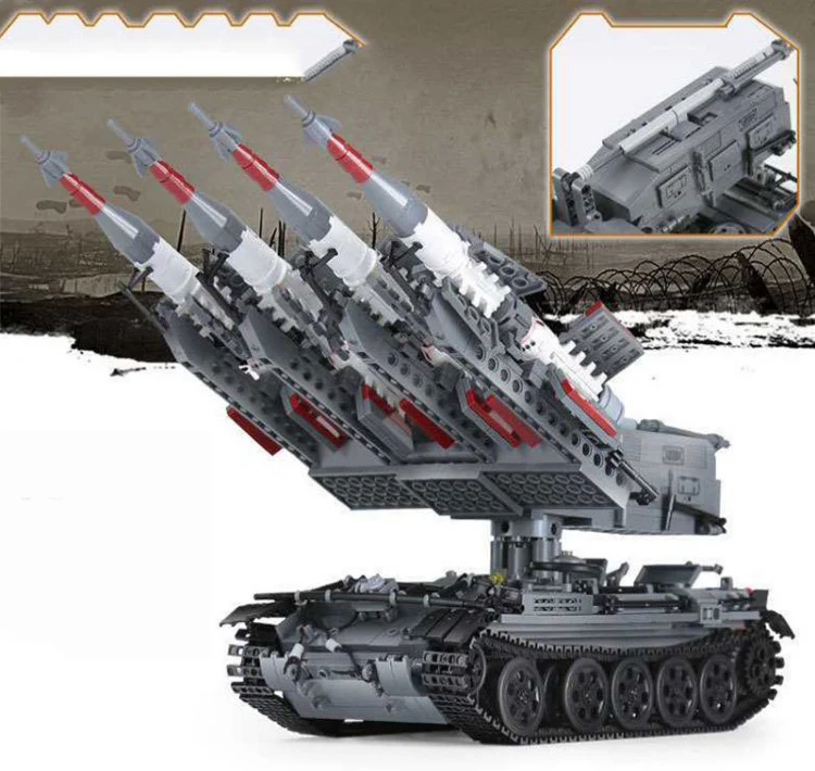 1753PCS SA-3 missile + T5 Tank Set Building Block Model - Image 5