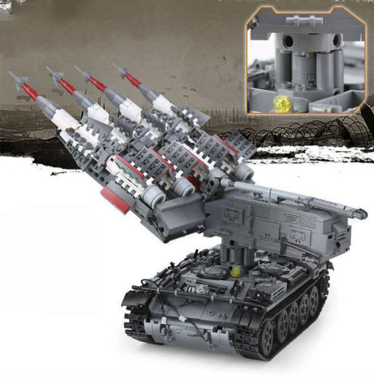 1753PCS SA-3 missile + T5 Tank Set Building Block Model - Image 6