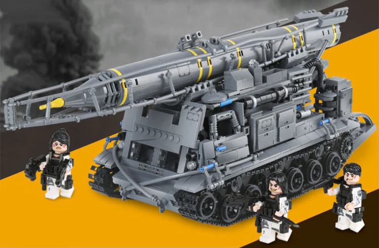 1750PCS TEL missile vehicle Set Building Block Model - Image 2