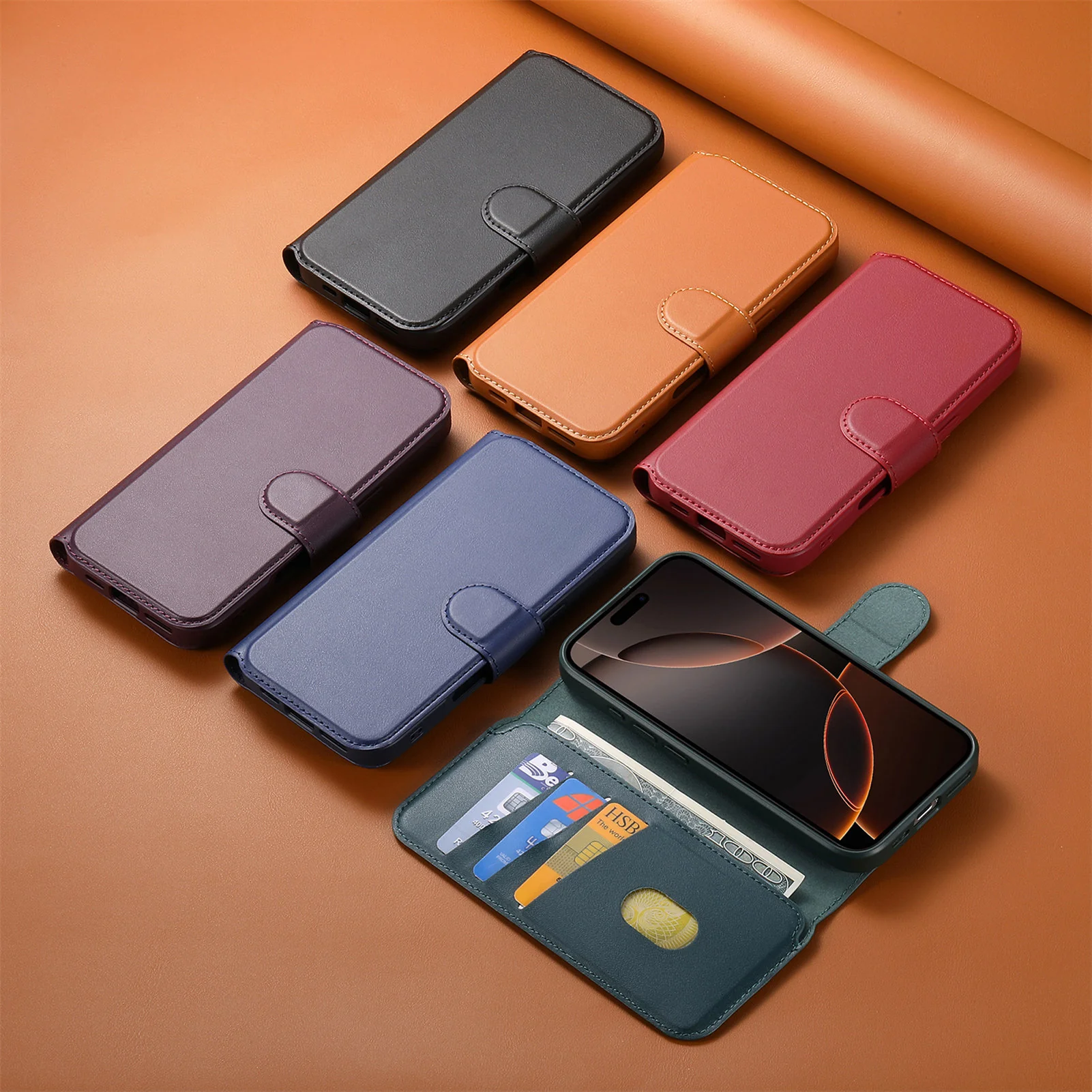 2 in 1 Detachable Magnetic Leather Wallet Case for iPhone with MagSafe - Image 10