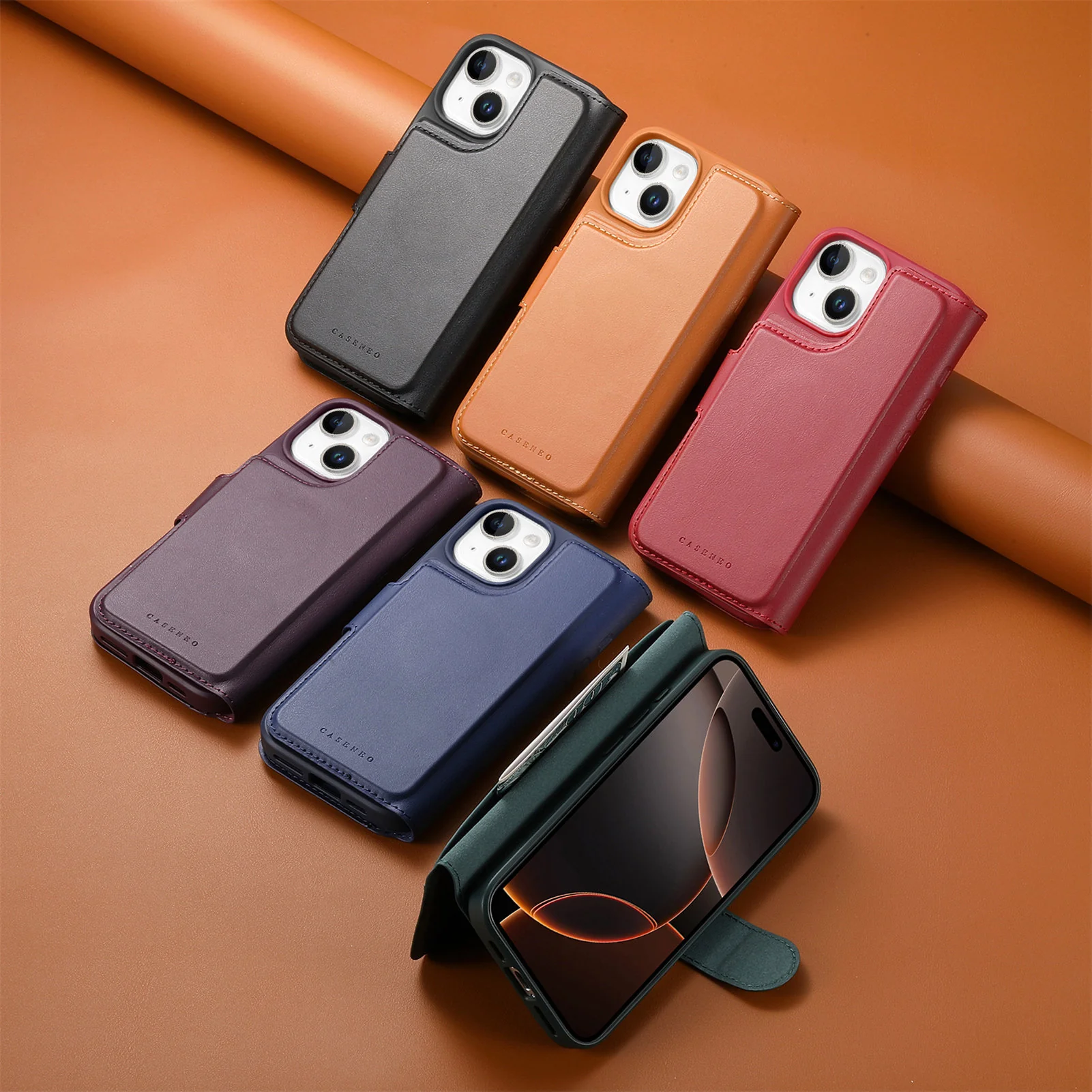 2 in 1 Detachable Magnetic Leather Wallet Case for iPhone with MagSafe - Image 9