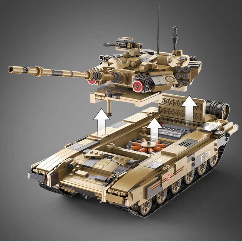 2127PCS T90 Main Battle Tank Set Building Block Model - Image 5