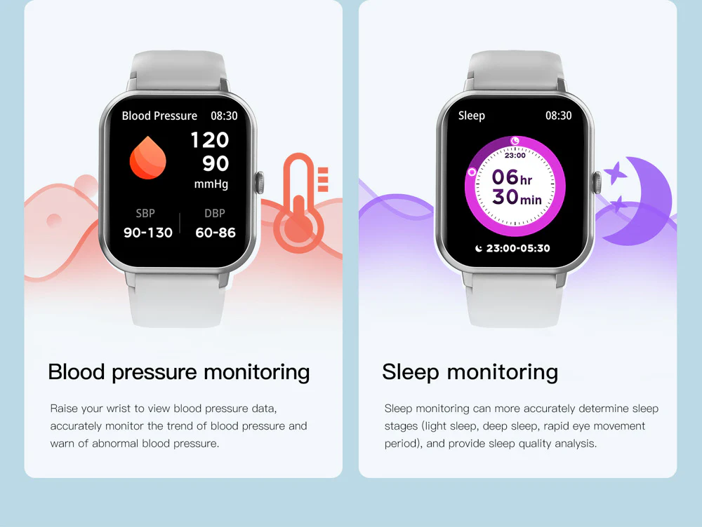 24H Health + 100+ Sports: ZL54C+ Smart Watch (Bluetooth Calling, Waterproof) for Men & Women - Image 8