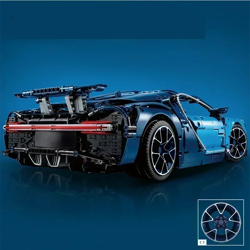 4031Pcs Blue Bugatti Car For RC Building Blocks Car Model - Image 5