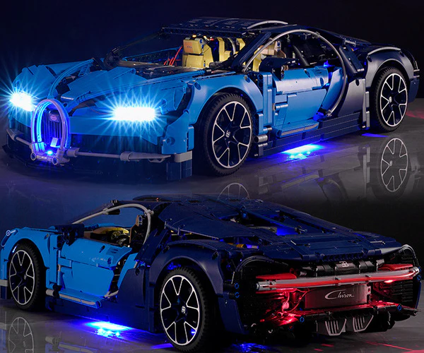 4031Pcs Blue Bugatti Car For RC Building Blocks Car Model - Image 7
