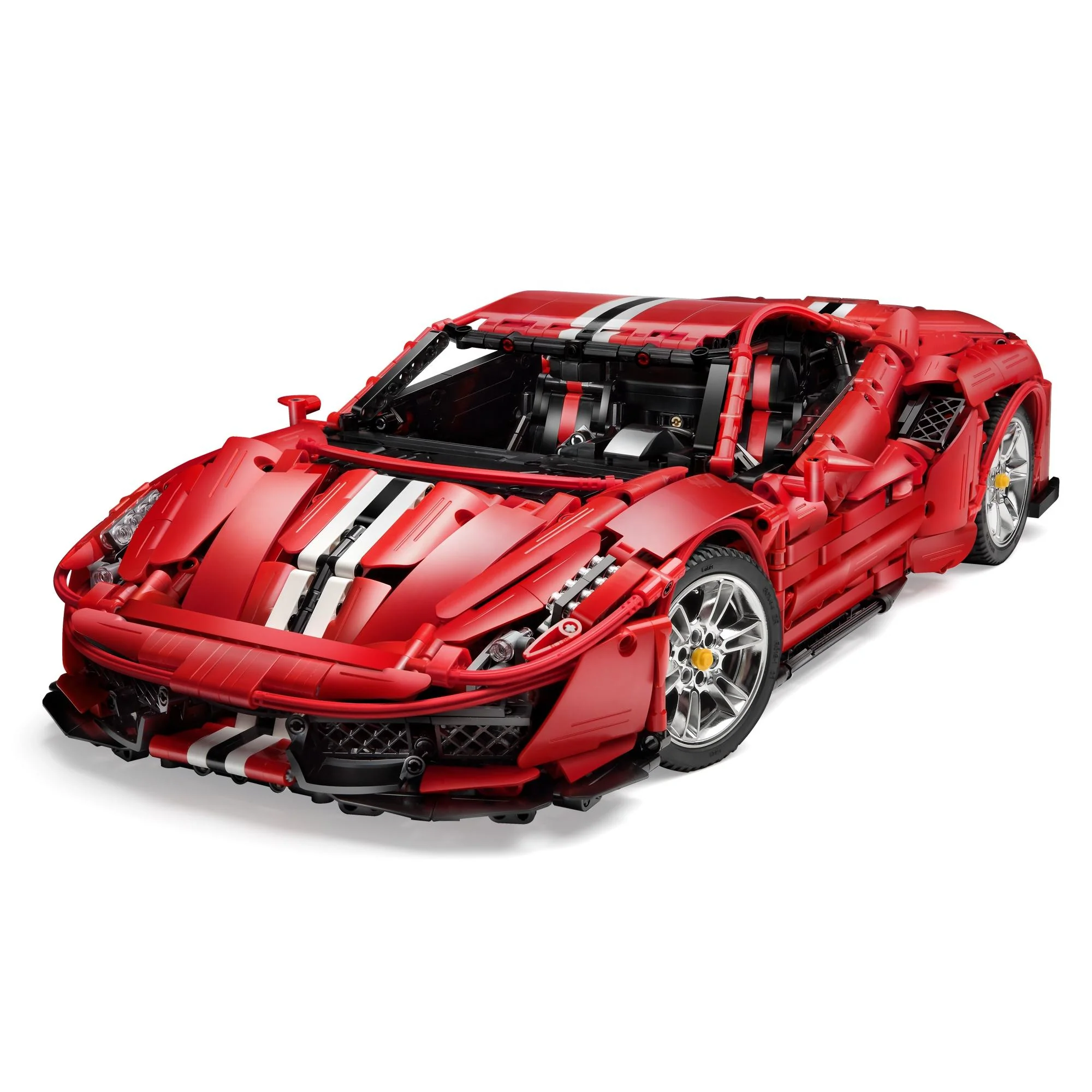 3187Pcs1:8 scale sports car For RC Building Blocks Car Model - Image 2