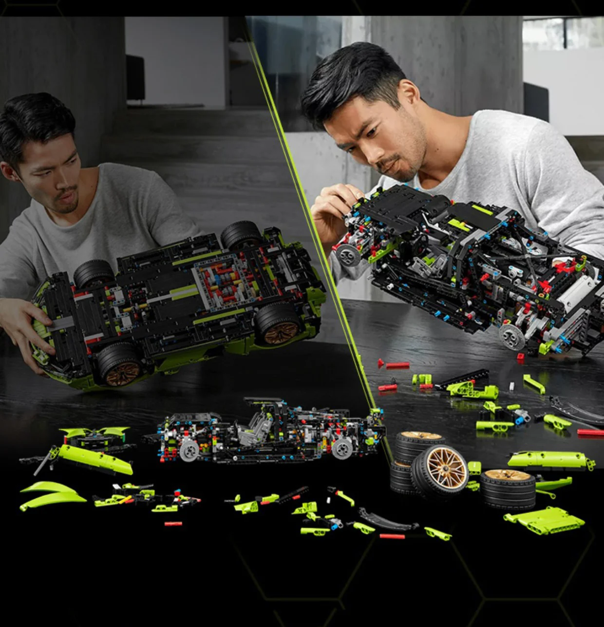 3600+Pcs Super Speed Lamborghinis Sports Car For RC Building Blocks Car Model - Image 14