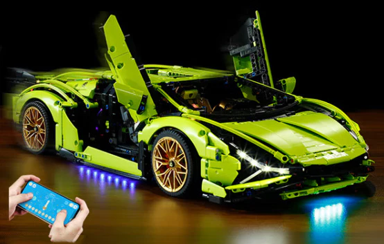 3600+Pcs Super Speed Lamborghinis Sports Car For RC Building Blocks Car Model - Image 17