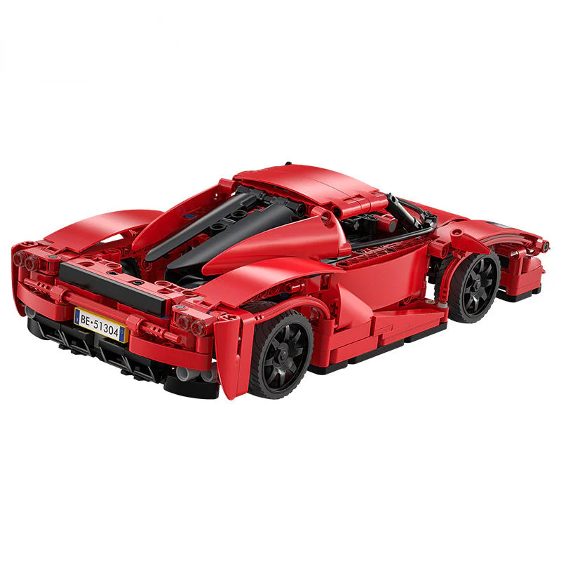 405Pcs Red Blade Sports Car For RC Building Blocks Car Model